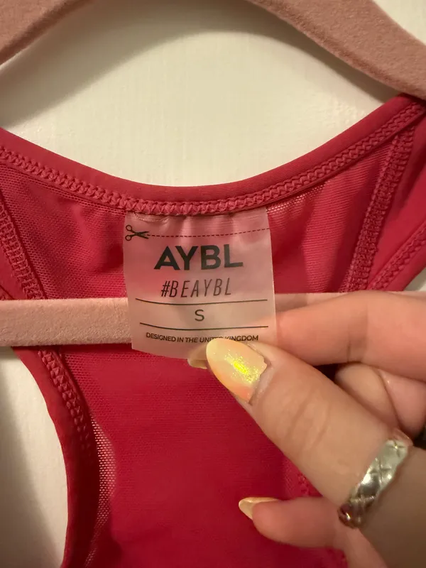 AYBL Pink Sports Bra - Image 2