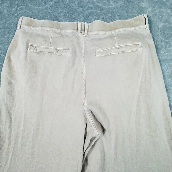 American Eagle Women 18 Super High Rise Wide Leg Baggy Pants Pleats Drape Hippie - Image 7