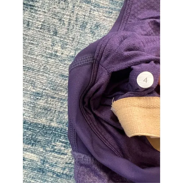 Lululemon Heathered Concord Grape Purple Power Dance Athletic Tank Top Size 4 - Image 4