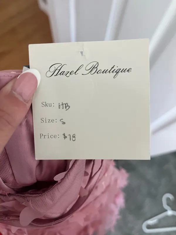 Hazel Boutique Pink Long Butterfly Dress Brand New - Image 8
