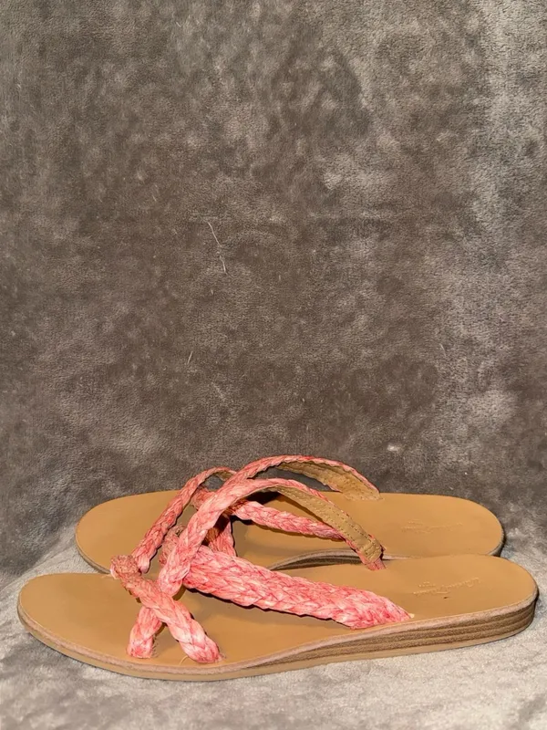 Universal Threads Women's Braided Strap Sandals Pink Size 9.5 - Image 4