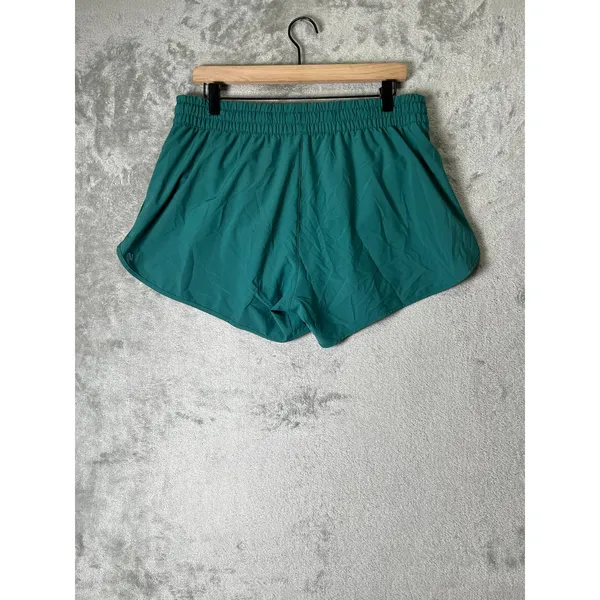 Vuori Clementine Short Green Athletic Running Shorts Elastic Drawstring XL - Image 3