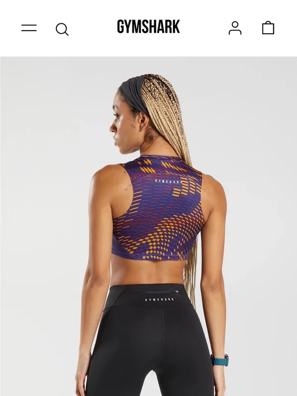 Gymshark Sport Crop Tank sz M - Image 6