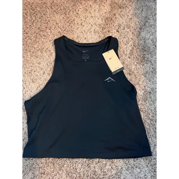 Nike Tank Trail Dri-FIT Black Top Women's XXL Tight Fit Running Training NWT - Image 6