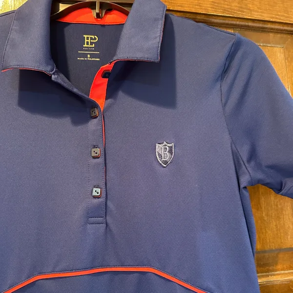 EP Pro Women’s Golf Shirt Size‎ Small Blue Pink Polo B Emblem - Image 3