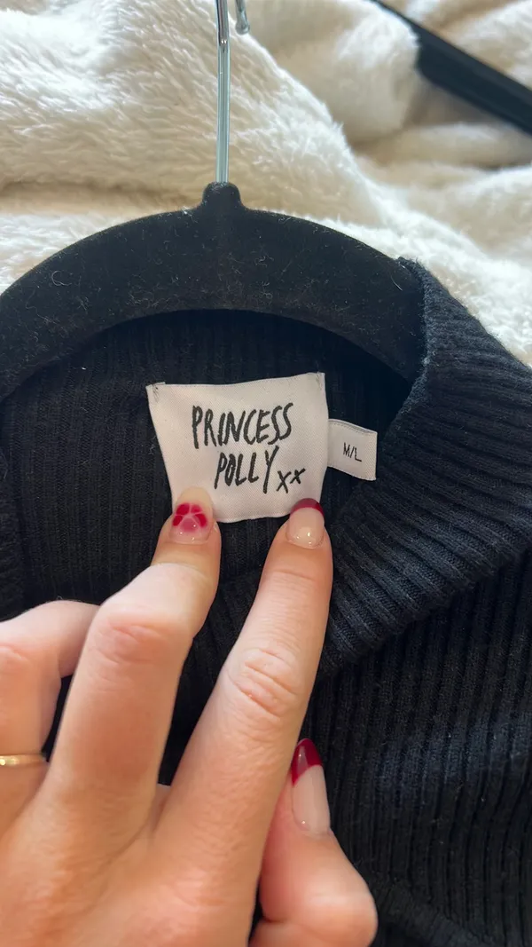 Princess Polly Black Long Sleeve Dress - Image 5