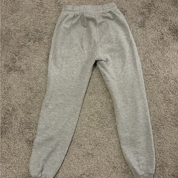 Forever 21 Juniors Grey Joggers Sweatpants Size XS Zippers EUC - Image 5