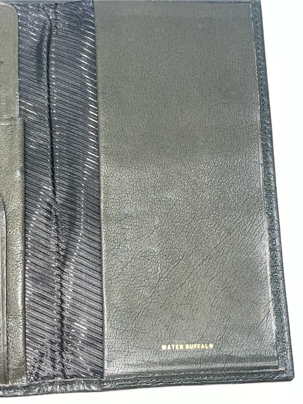 Rolfs Dark Green Long Water Buffalo Skin Leather Wallet 7” X 3.75” - Image 9
