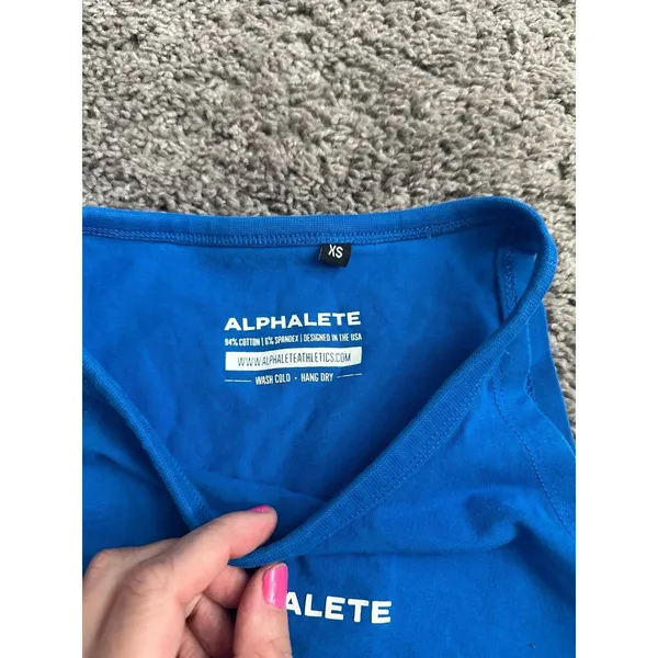 Alphalete blue cropped tank - Image 2