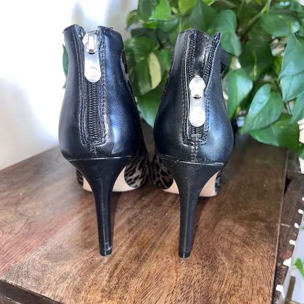 Adrienne Vittadini Leopard Print Pointed Toe Stiletto‎ Heel Ankle Boots Size 8 - Image 8