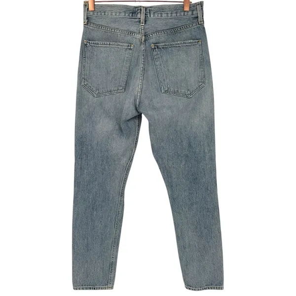 AGOLDE Women's Jamie High Rise Classic Jeans Resolution Wash Size‎ 26 Distressed - Image 4