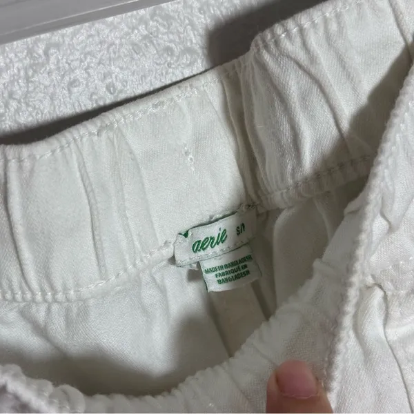 Aerie Women Cargo Ripped Waist Elastic Waist‎ Pants size S - Image 4