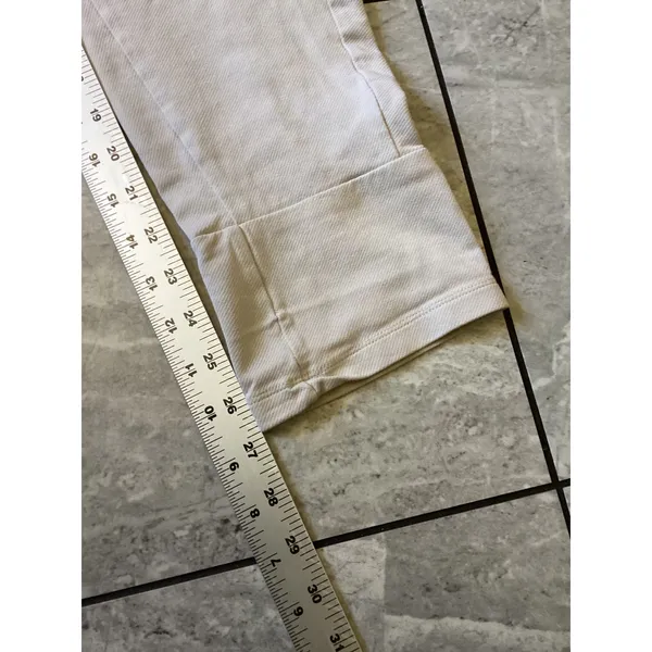 Patagonia Mahnya Fleece Pants Cream Organic Cotton Joggers Womens Small - Image 4