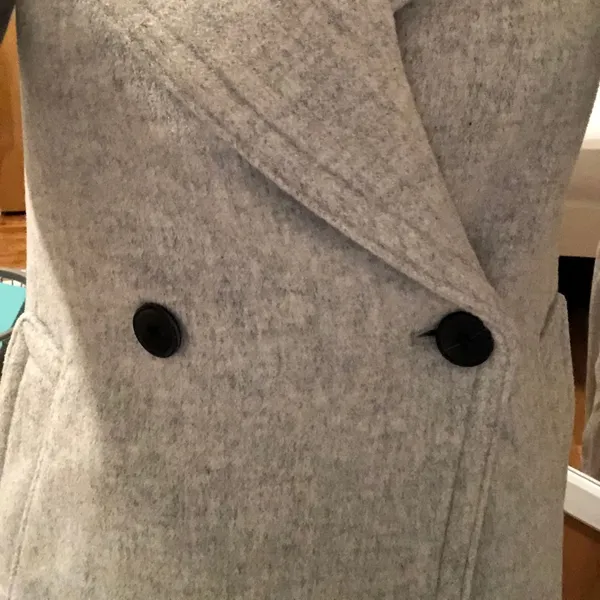 Club Monaco Heather Gray Wool Daylina Coat - Image 3