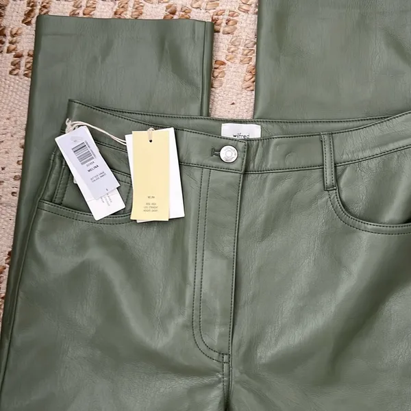 Aritzia Wilfred Melina Bitter Sage Pants New With Tags - Image 3