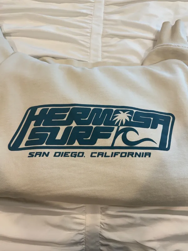 Hermosa Surf Sweatshirt White Size XS - Image 4