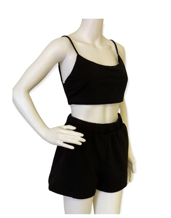 Crossed Black Two Piece Set Size L - Image 4