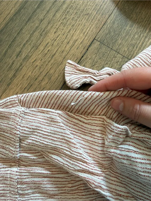 Free People Rumors Yarn Dye Harem Pants Textured High Waisted: Size 8 - Image 8