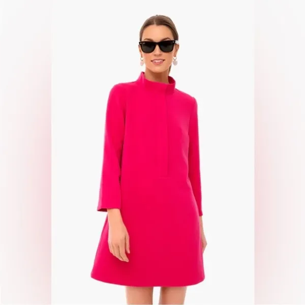 NEW Tuckernuck‎ Fuchsia Stretch Crepe Avery Dress size small - Image 2