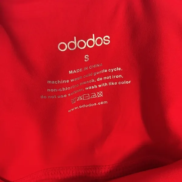 Ododos Bike Shorts Red - Image 2