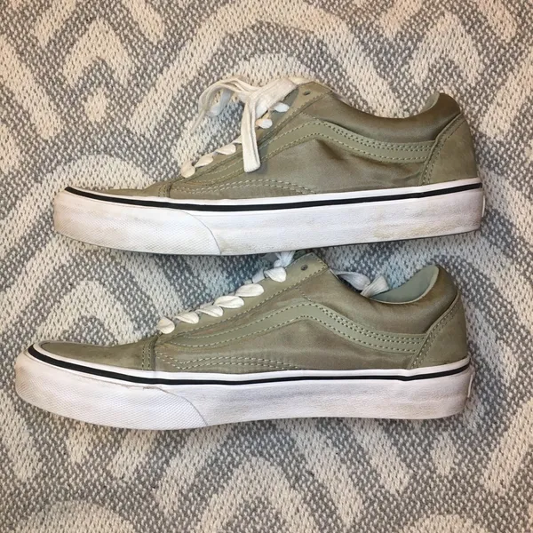 VANS Old Skool Unisex Sage Green Scotchgard Lace Up Sneakers Men’s 6 Women’s 7.5 - Image 7