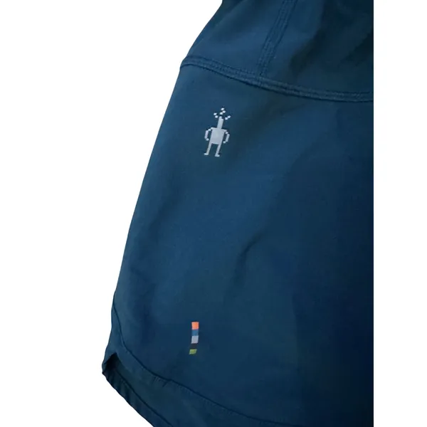 Smartwool Womens Merino Sport Lined Active Running Shorts Teal Blue Size Large - Image 3