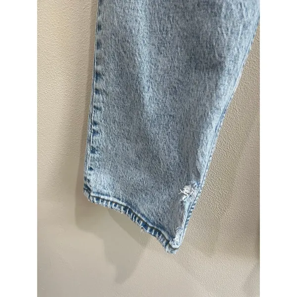 Abercrombie 90s Straight Jeans Ultra High Rise‎ Light Wash Denim Size 31/12 - Image 7