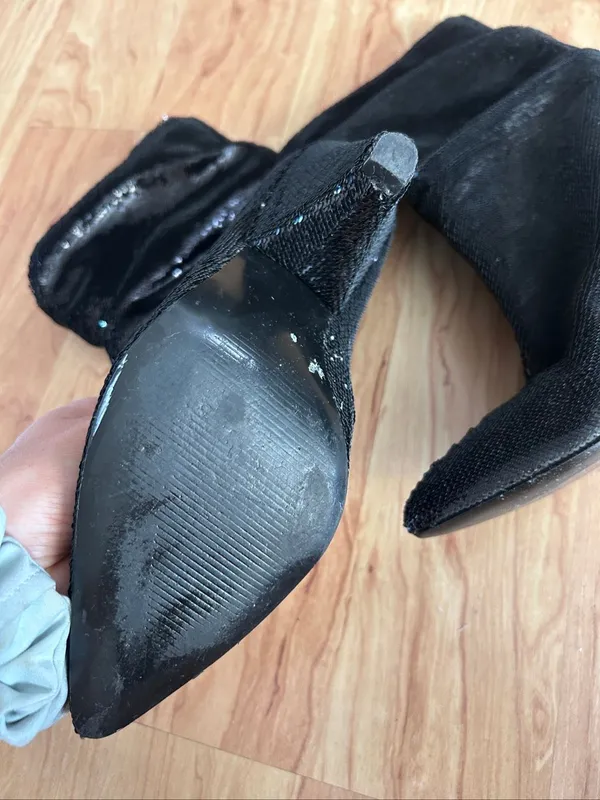 Guess black sequin booties size 8.5 - Image 2