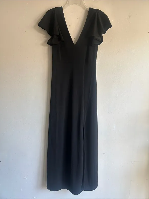 Birdy Grey Hannah Black Maxi Length Dress Size Small - Image 11