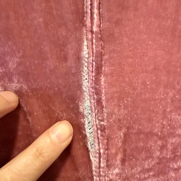 FREE PEOPLE x CP SHADES Cara Velvet Button Down‎ Shirt in Pink size Small - Image 7