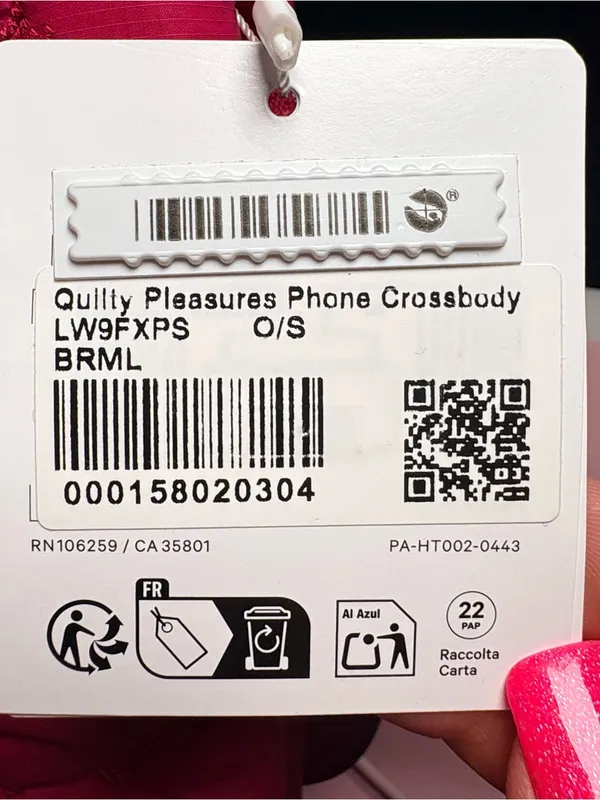 Lululemon Quilty Pleasures Phone Crossbody Bag in Berry Rumble - Image 3