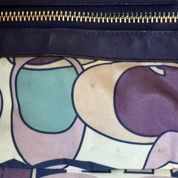 Coach Womens Tote Travel Bag Multicolor Kyra Soho Print F77285‎ Blue Purple Grey - Image 12