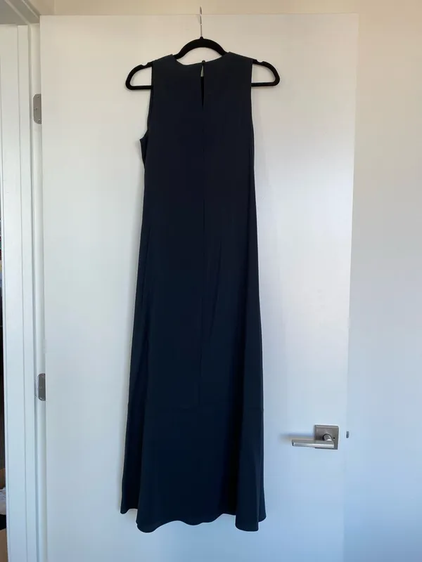 Abercrombie Black Column Maxi Dress - Image 2