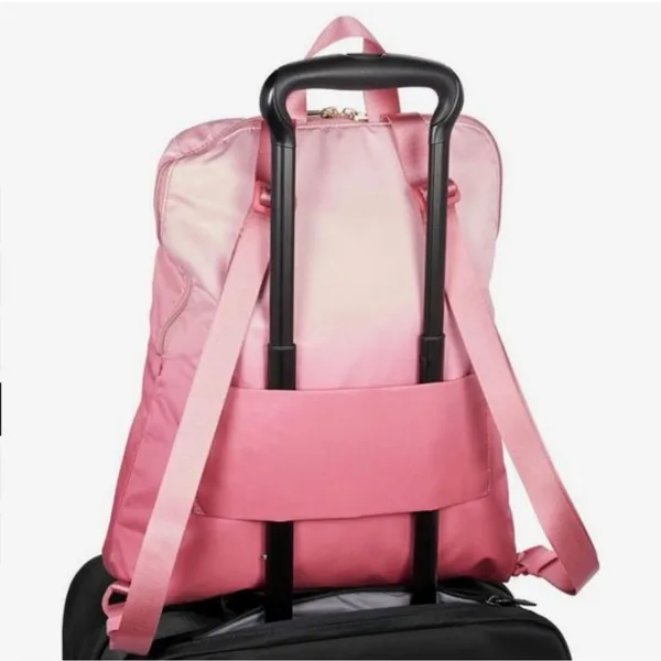 TUMI Voyageur‎ Just in Case Travel Backpack Nylon Ombré Pink Lightweight - Image 2