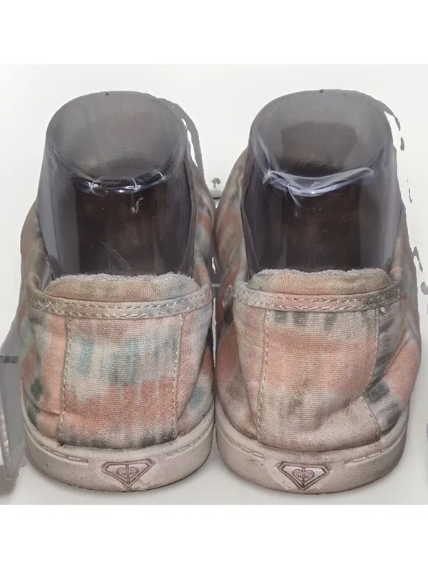 Roxy Size 8 Shoes Women Tie-Dye Multicolor Low Canvas Sneakers Slip-On Boho - Image 6