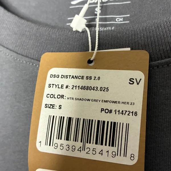 Brooks Gray Move Graphic Athletic Tee Shirt Short Sleeve NWT Womens Small - Image 4