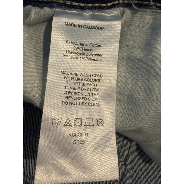 Quince High Rise Skinny Jeans Women 32 Seaside Blue Denim NWT Minimalist Tencel - Image 7