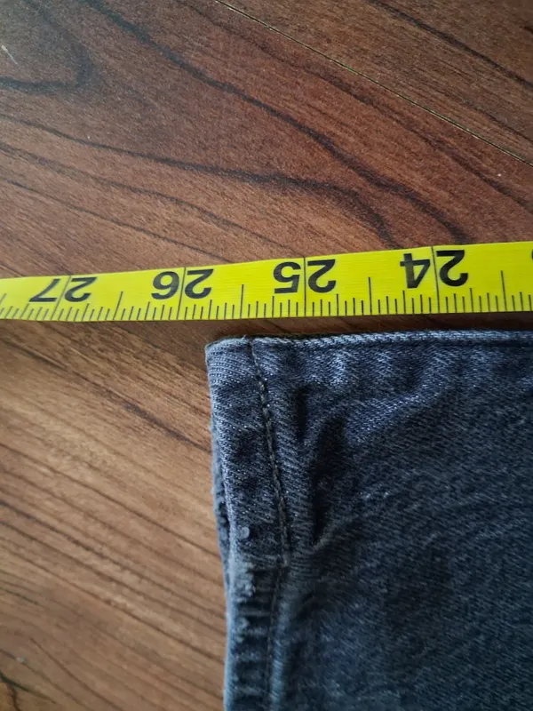 Levi's Womens Ribcage Straight-Leg Black Button Fly Jeans 27 - Image 9