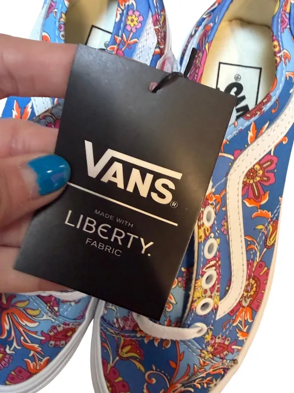 New Liberty Fabrics x Vans Old Skool Tapered Patchwork Floral Sneakers – Size 6 - Image 4