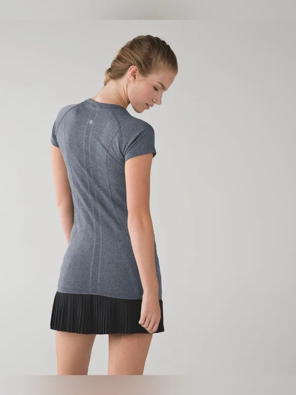 Lululemon Swiftly Tech Short Sleeve - Heathered Black - 6 - Image 4