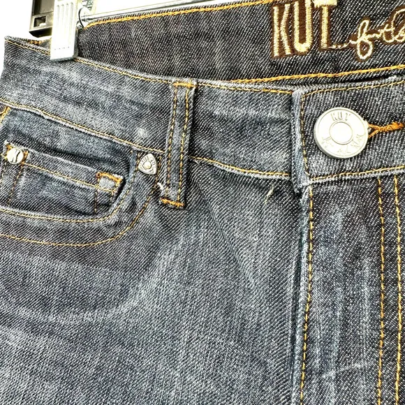 Kut from the Kloth size 4 blue jeans boot cut button tab‎ back pockets - Image 4