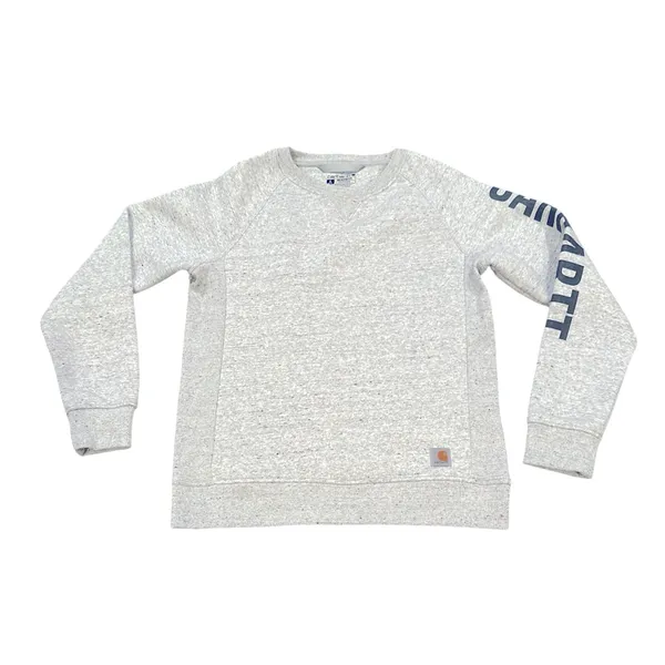Carhartt Heather Crew Neck Logo Spell-out Casual Loungewear Sweatshirt Top S - Image 2