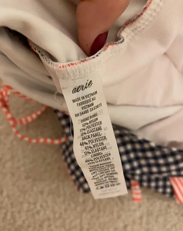Aerie Red White & Blue One Piece Swimsuit - Image 4