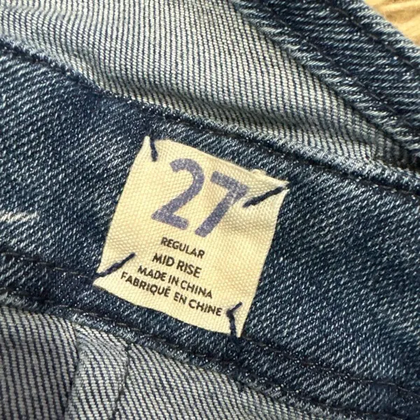 Free people we the free mid rise overalls size 27 - Image 3