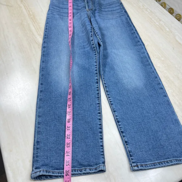 Levis Ribcage Straight Ankle Jeans Womens 27 Blue High Rise Denim A36 - Image 10