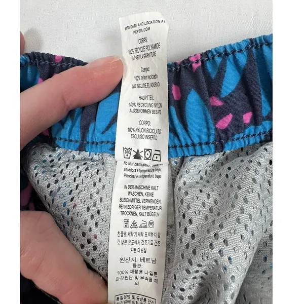 Patagonia Barely‎ Baggies Shorts Womens XS Blue Pink Tropical Floral Print - Image 8