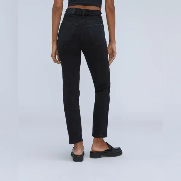 Everlane‎ The Original Cheeky Jean in Black Size 26 Crop - Image 3
