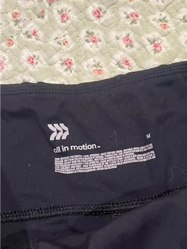 All In Motion Women’s High-Waist Black Active Shorts - Image 3