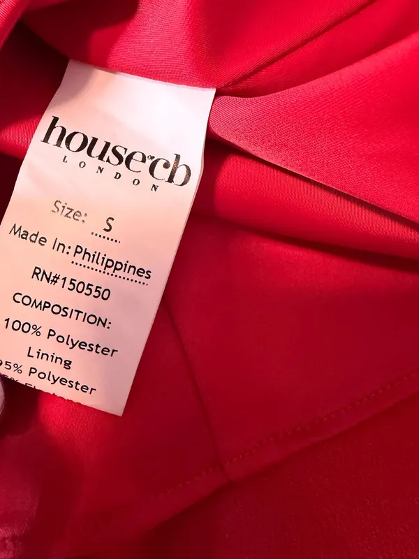 House of CB London Sacha Holiday Mini Dress Red Size Small - Image 7