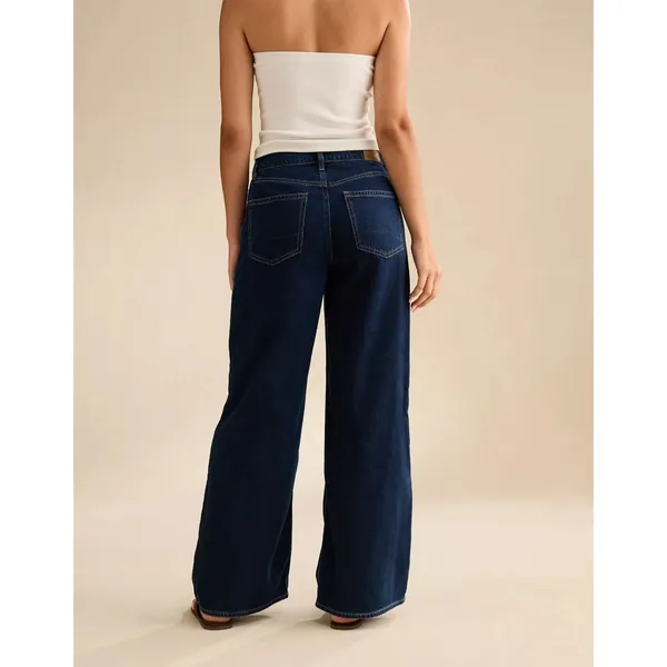 NWT American Eagle Dreamy Drapey Stretch Super High-Waisted Baggy Wide-Leg Jeans - Image 3